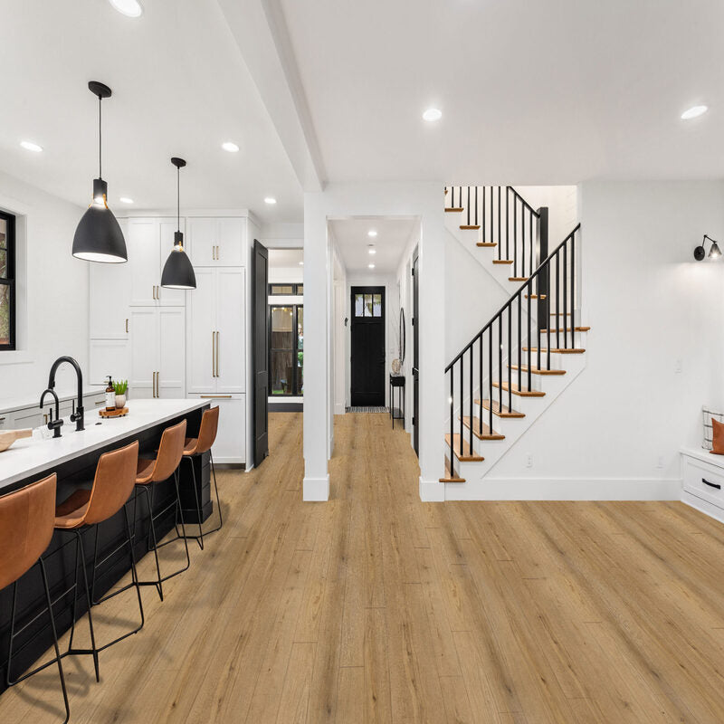 AQUASTONE SPC HYBRID FLOORING | 1830X230X8.5mm | OAK LATTE