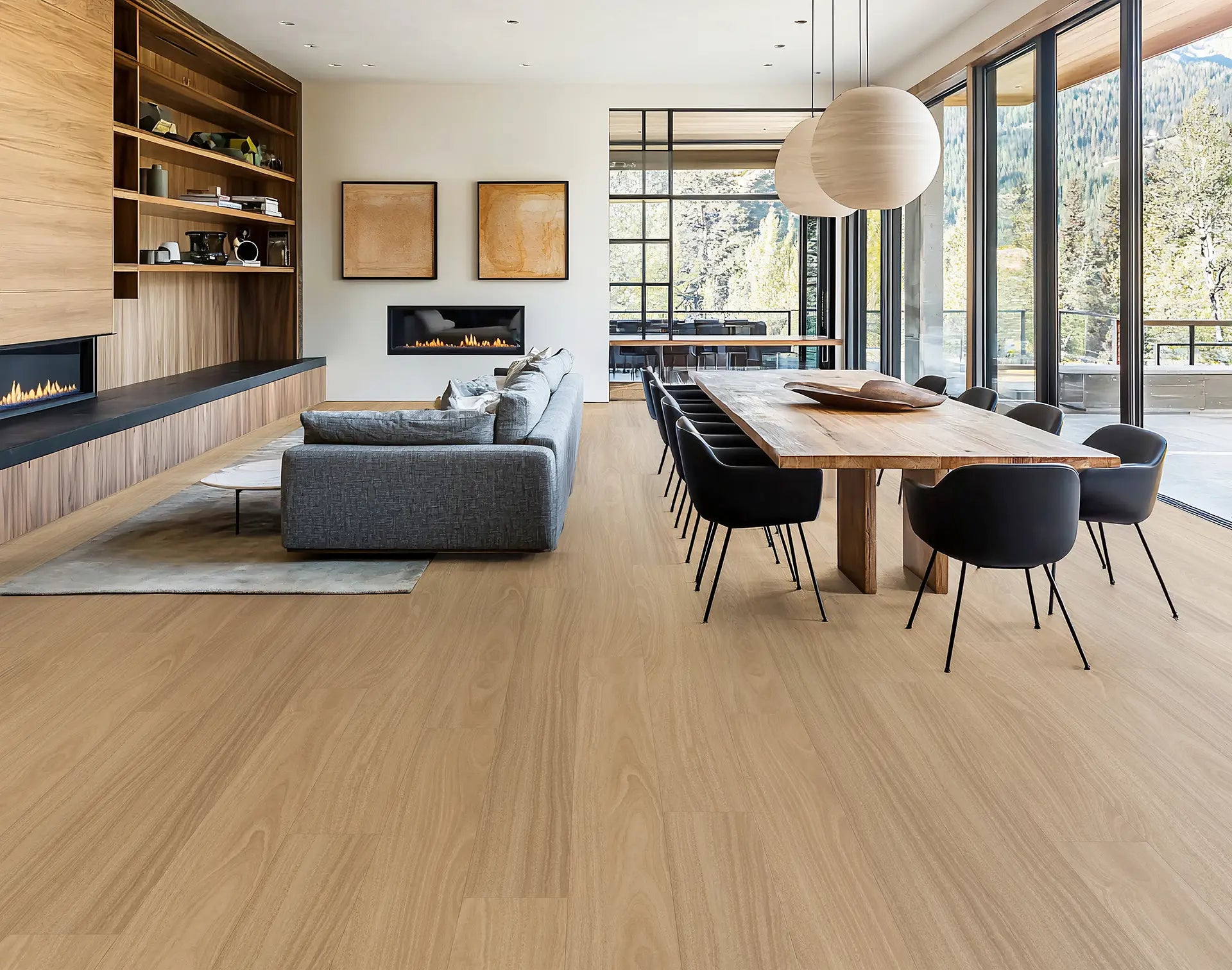 AQUASTONE SPC HYBRID FLOORING QLD SPOTTED GUM 1830X230X7mm