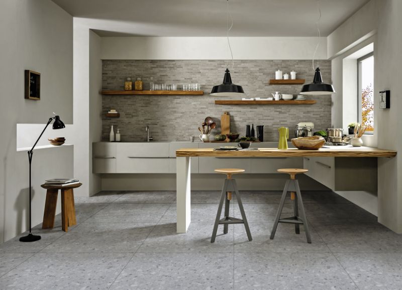 Sparkle Coffee Terrazzo Matt Tiles 600x600 - Elevate your space with modern sophistication and timeless charm