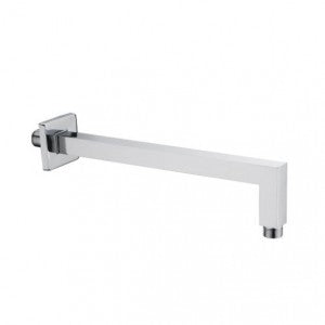 Square Shower Arm 400mm in Chrome - Elevate your bathroom with sleek design and superior functionality