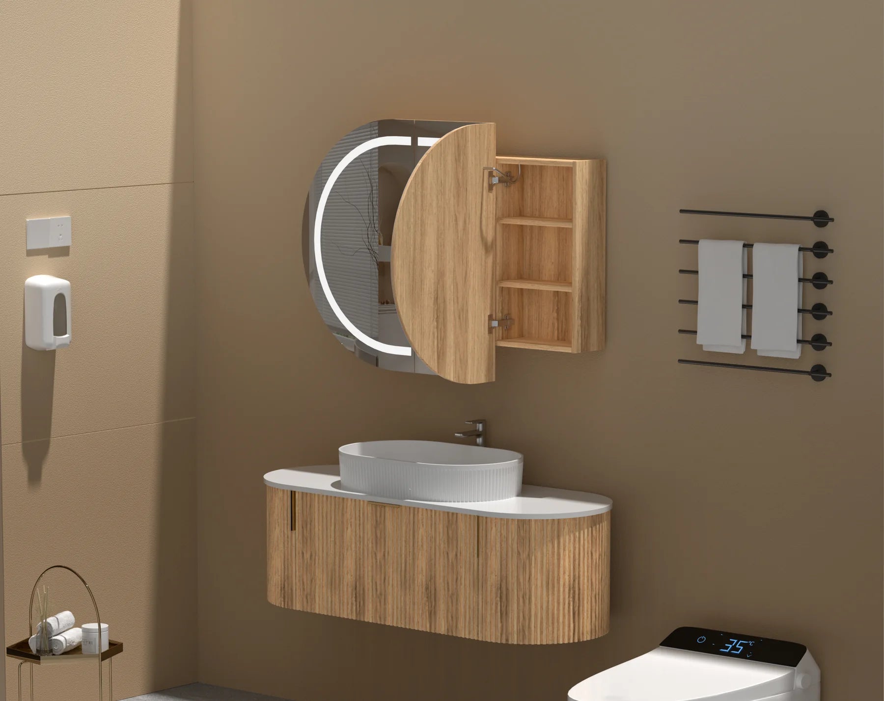 CARYSIL MYSTIC | LED SHAVING CABINET