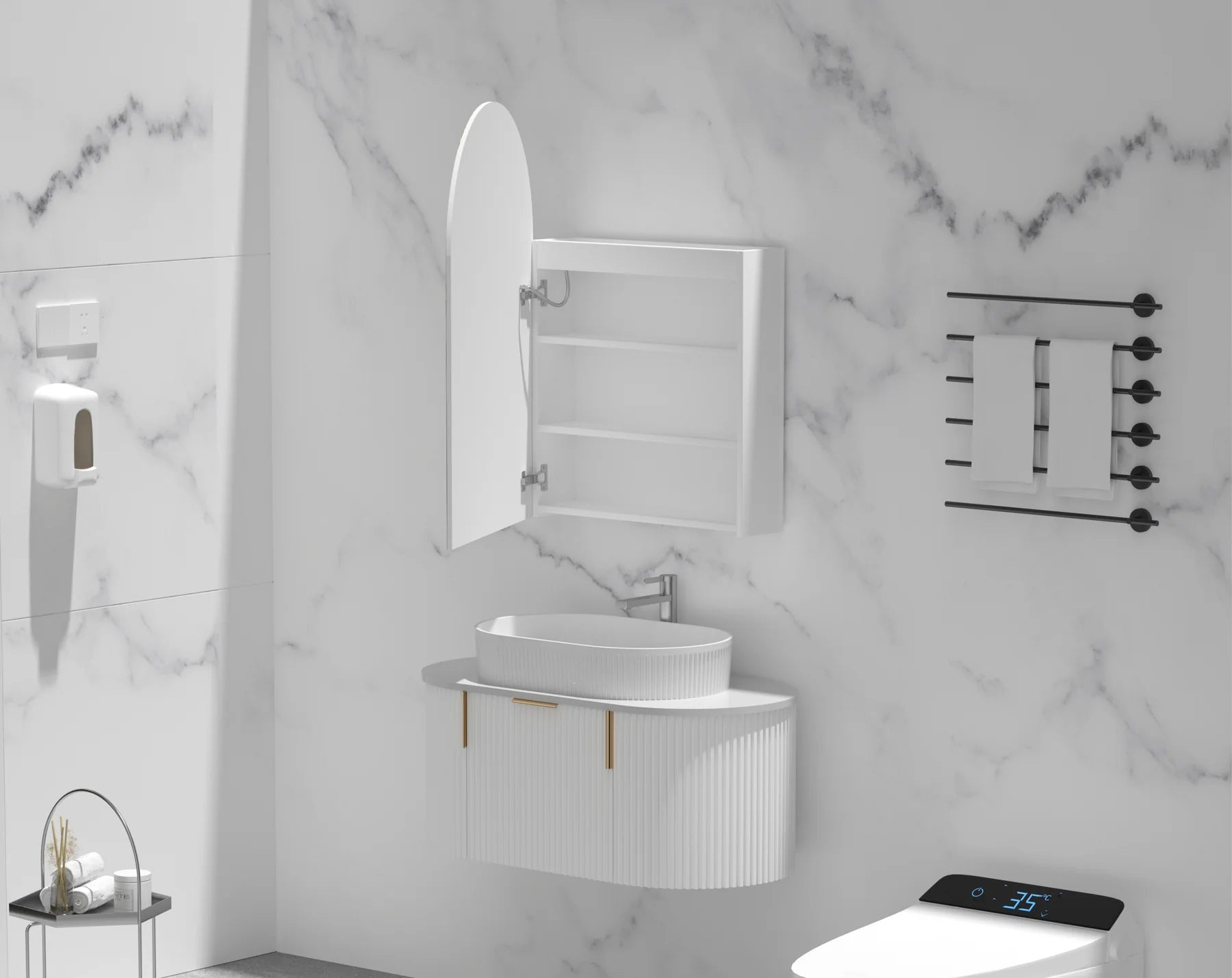 CARYSIL IMPERIAL | LED SHAVING CABINET