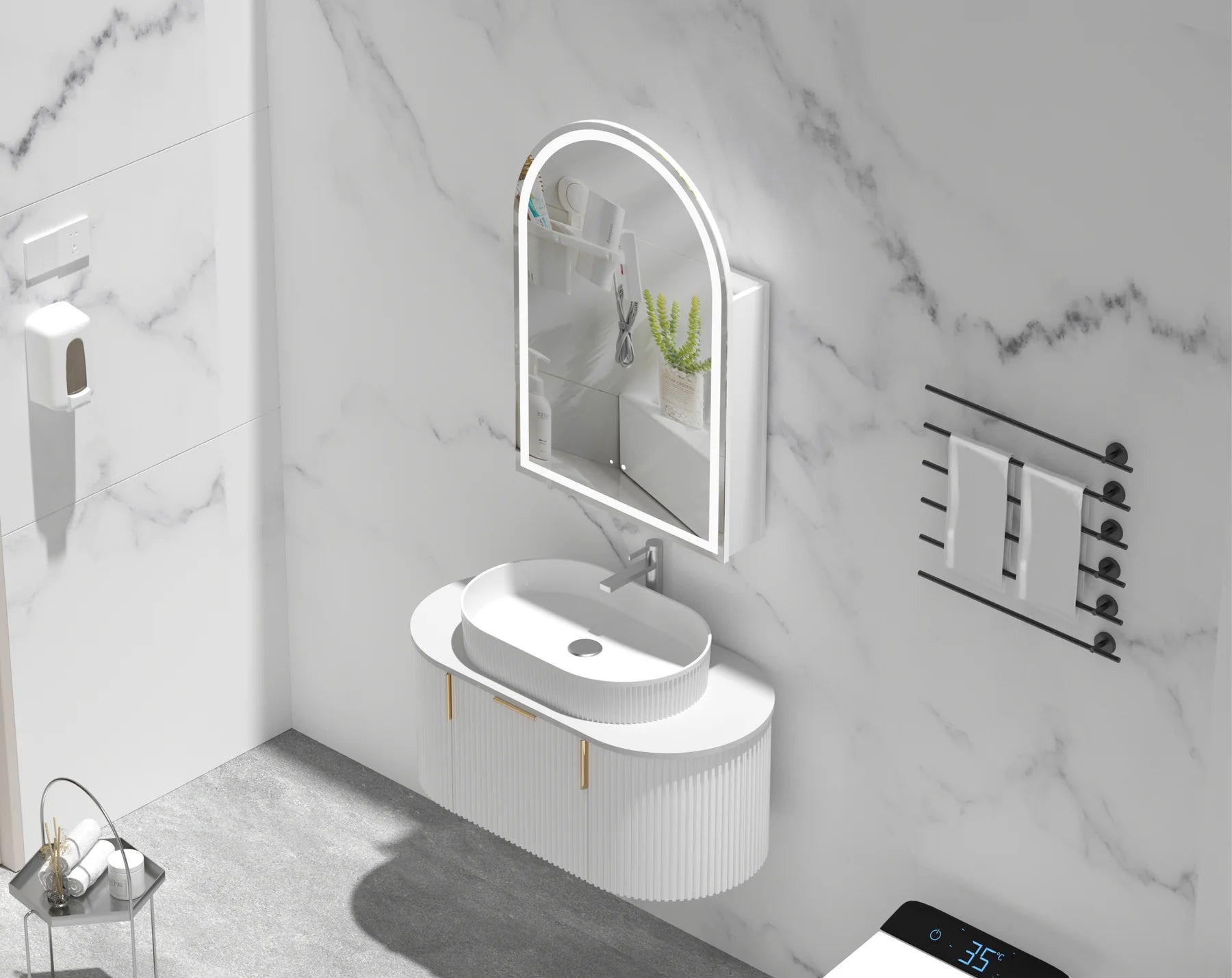 CARYSIL IMPERIAL | LED SHAVING CABINET