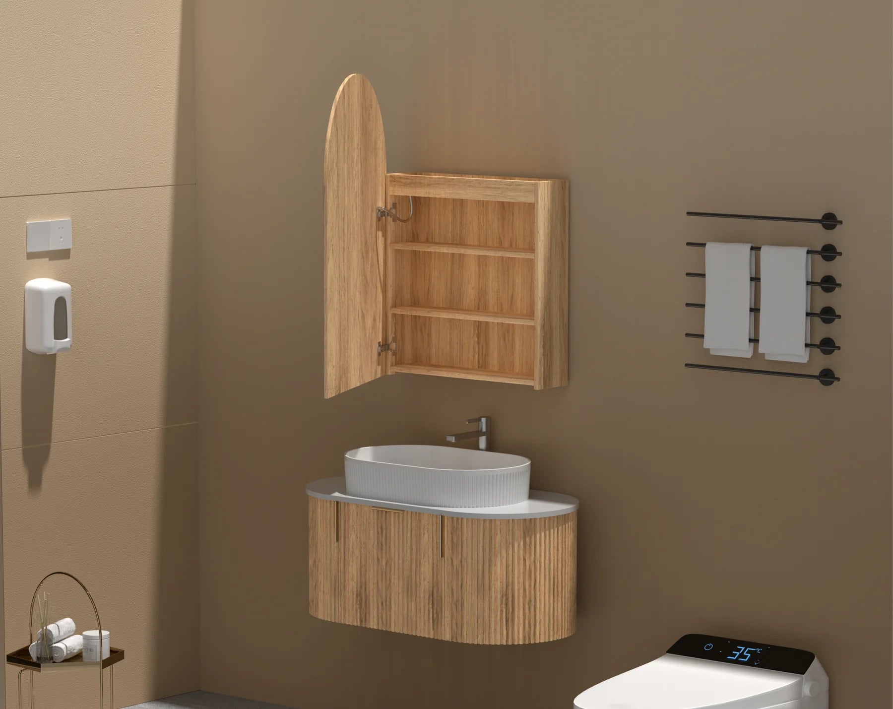 CARYSIL IMPERIAL | LED SHAVING CABINET