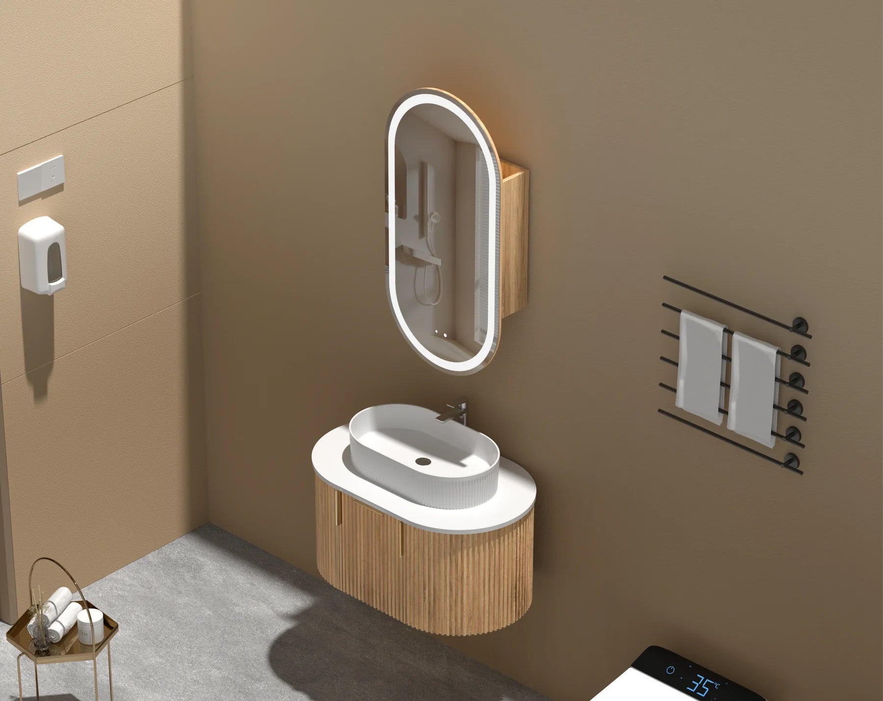 CARYSIL NOBLE | LED SHAVING CABINET