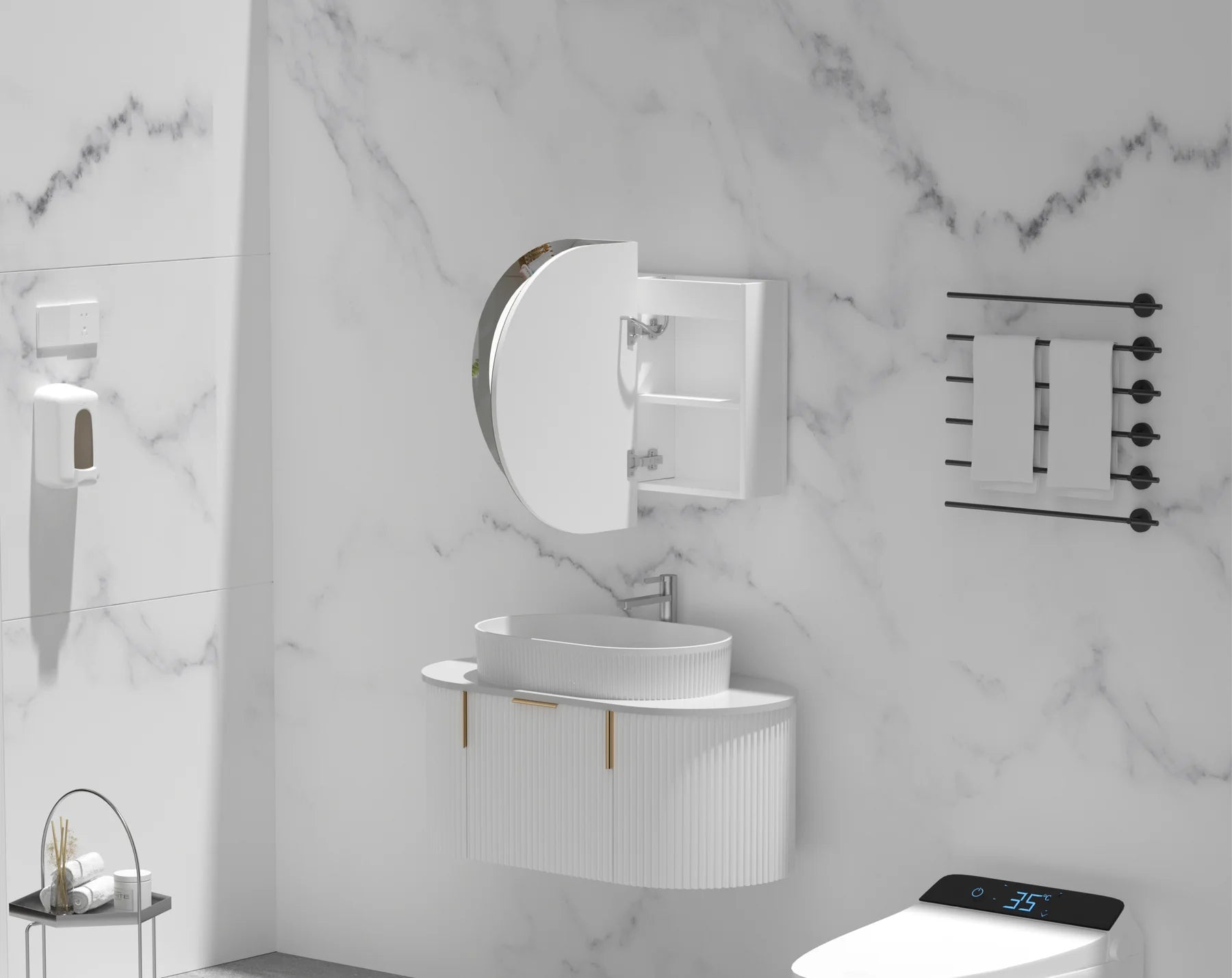 CARYSIL MYSTIC | LED SHAVING CABINET