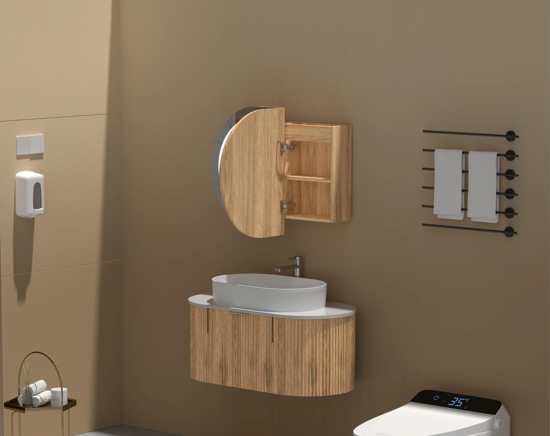 CARYSIL MYSTIC | LED SHAVING CABINET