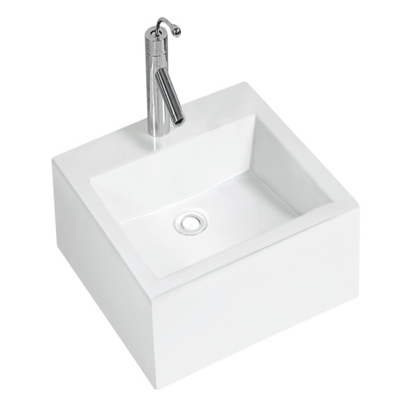 BASIN | GLOSS WHITE | CB-214: Elegant gloss white basin for modern and chic bathroom settings