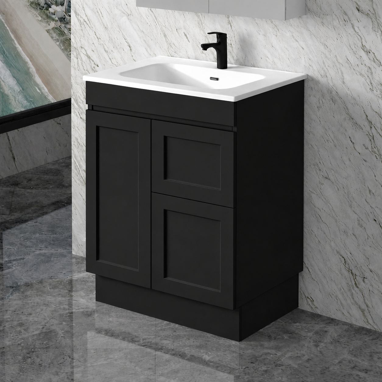 QUINN 750MM FREESTANDING VANITY | CERAMIC TOP