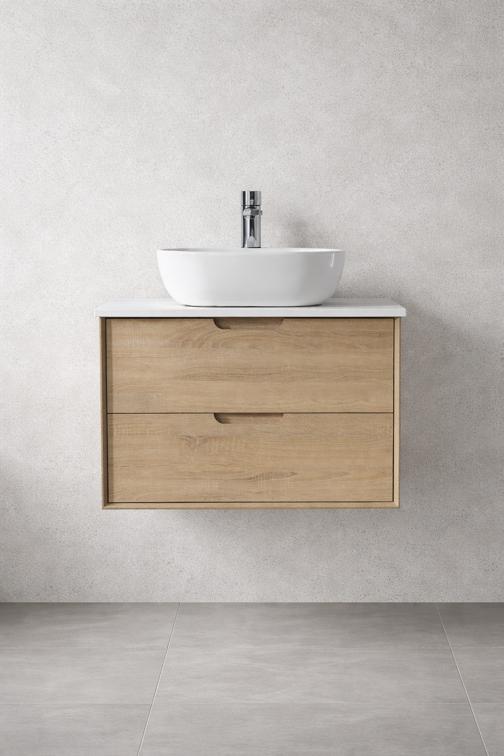MINA 900MM WALL HUNG VANITY | CERAMIC TOP