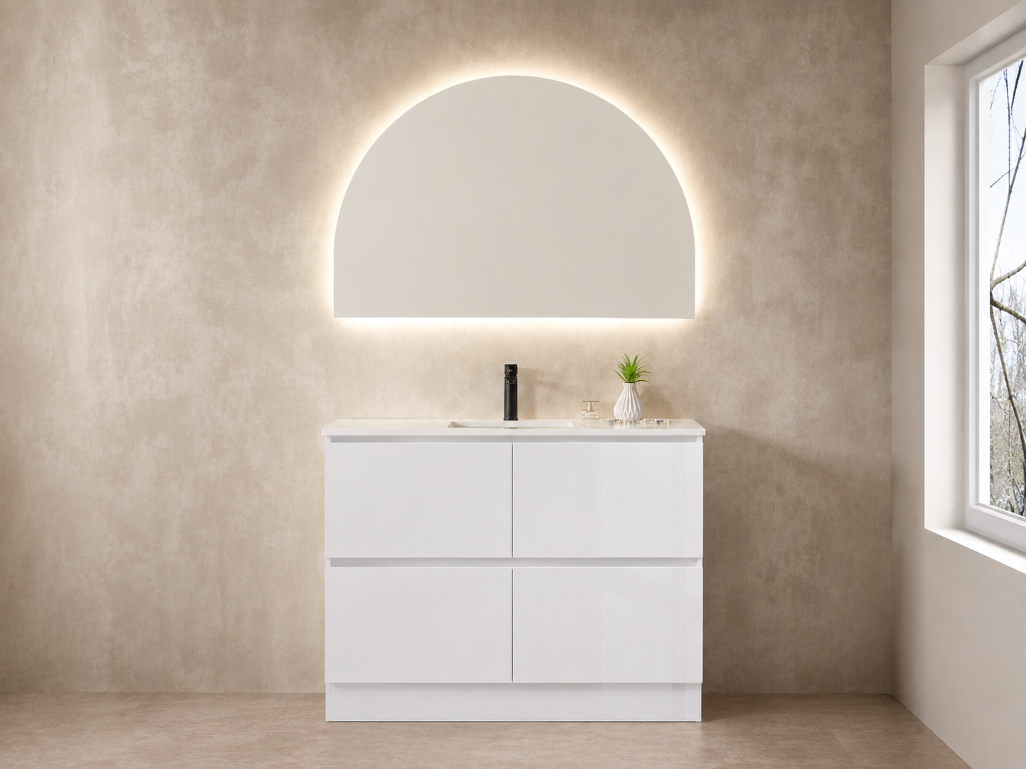 CORE 1200MM FREESTANDING VANITY | CERAMIC TOP