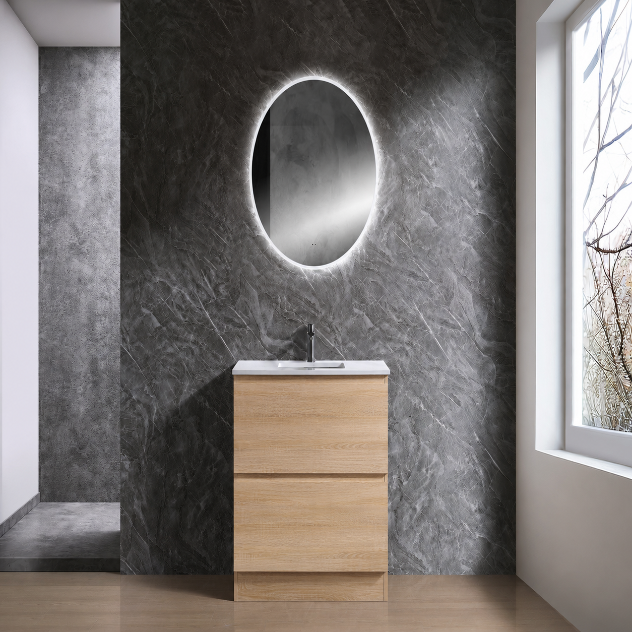 CORE 750MM FREESTANDING VANITY | CERAMIC TOP