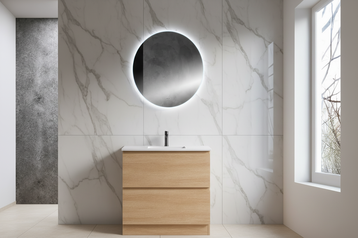 CORE 900MM FREESTANDING VANITY | STONE TOP