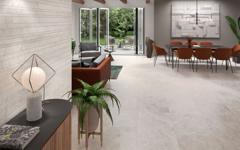 Liberty moon matte tile, 295x595 dimensions, creates a serene ambiance in any room