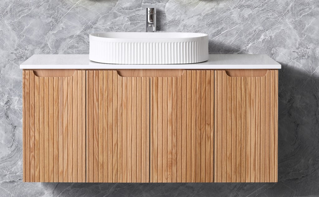 DUPLEX 1200MM WALL HUNG VANITY | ROSEWOOD | CERAMIC TOP