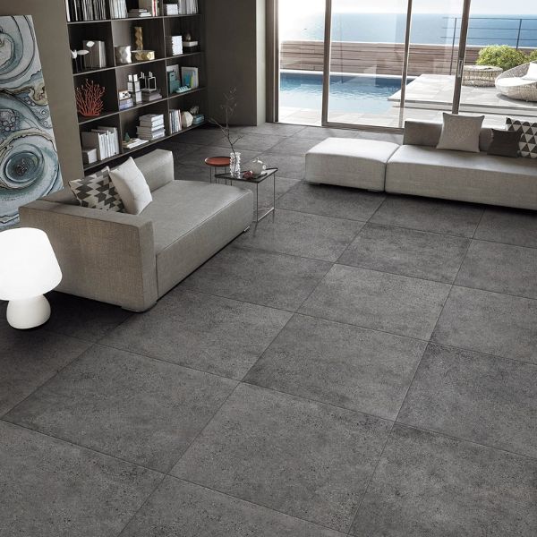 T-Stone Ash Grey Matt Tiles 600x600 - Elevate your space with modern elegance and timeless charm