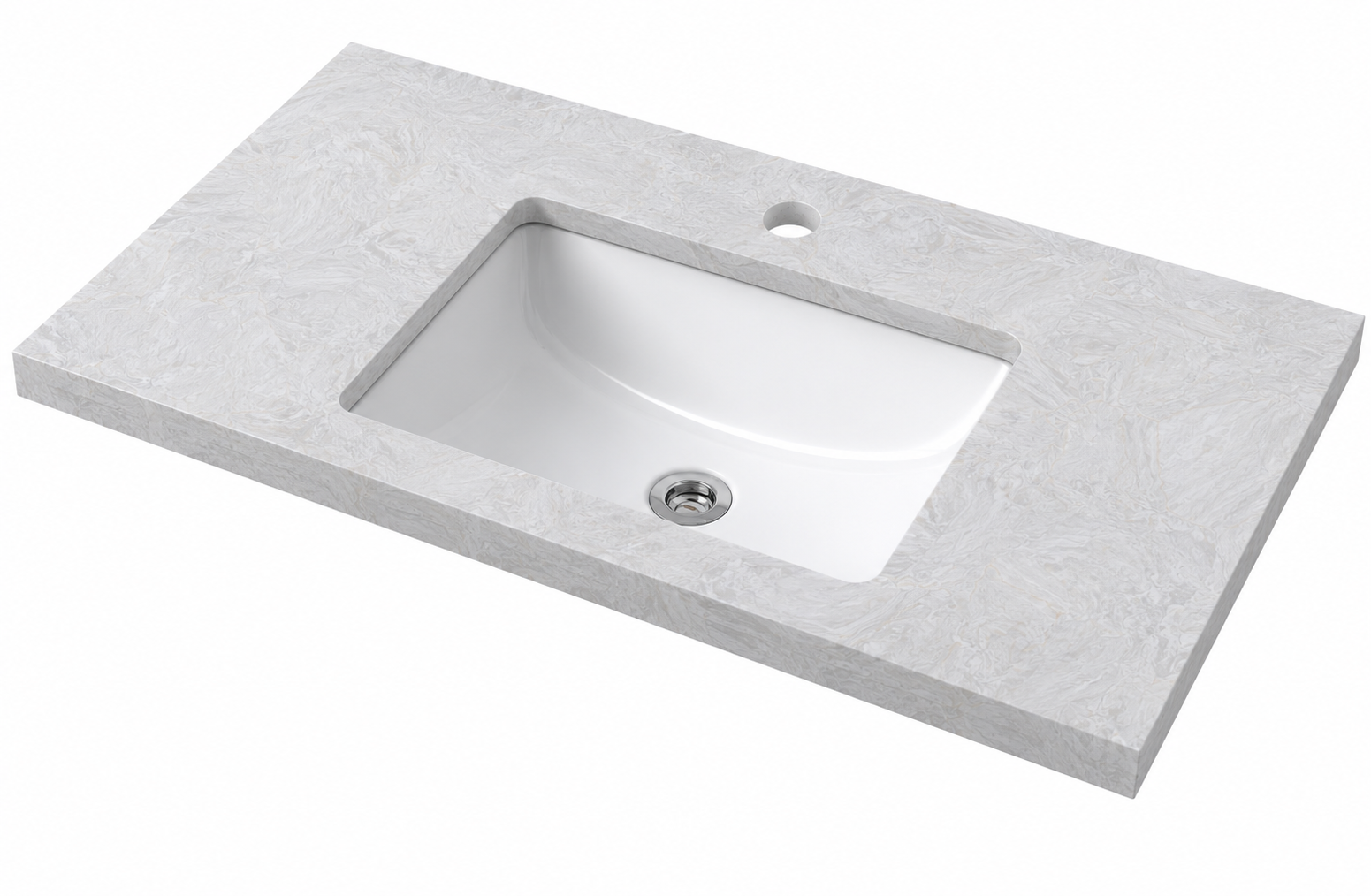 STONE TOP | GLACEIR | CERAMIC UNDERMOUNT BASIN