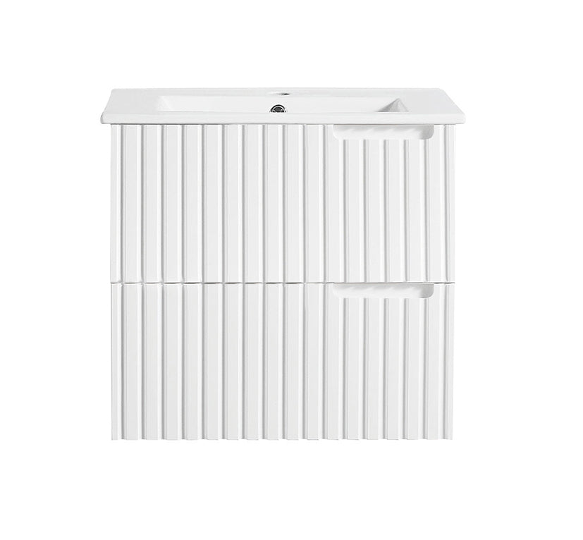 ELENA 600MM WALL HUNG VANITY | CERAMIC TOP