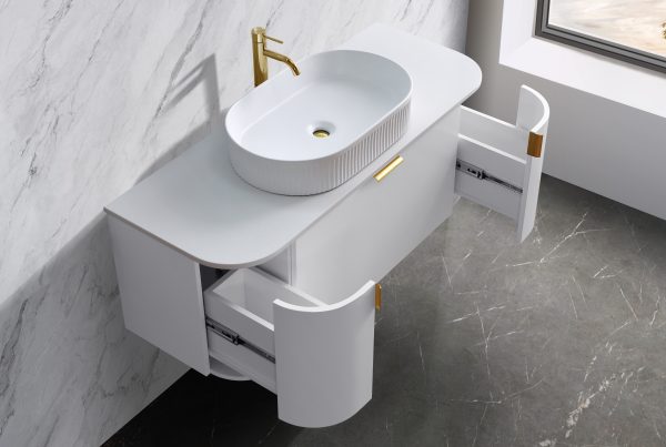 PLATEAU 900MM WALL HUNG VANITY | STONE TOP