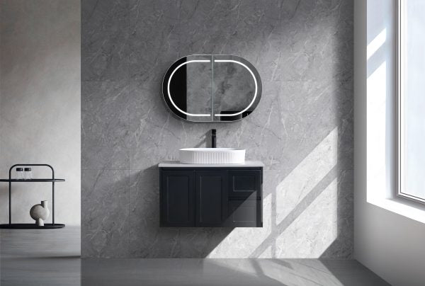 LUNA 900MM WALL HUNG VANITY | CERAMIC TOP