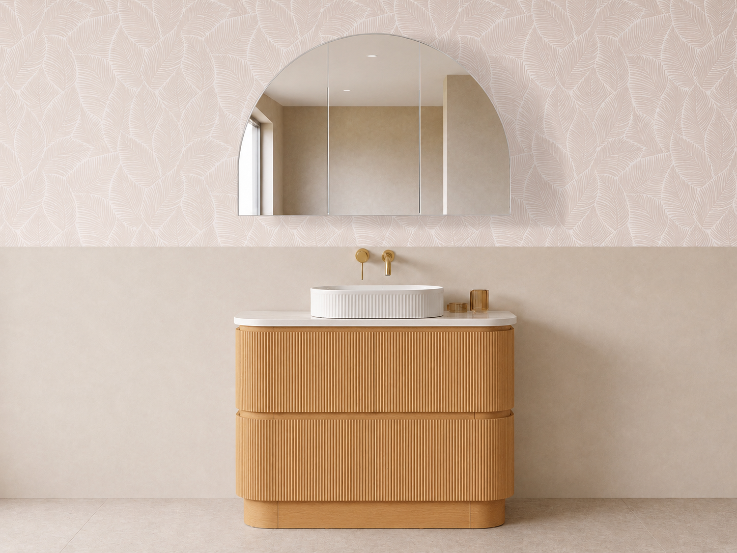 KINGSLEY 1500MM FREE STANDING VANITY | ROSEWOOD | STONE TOP