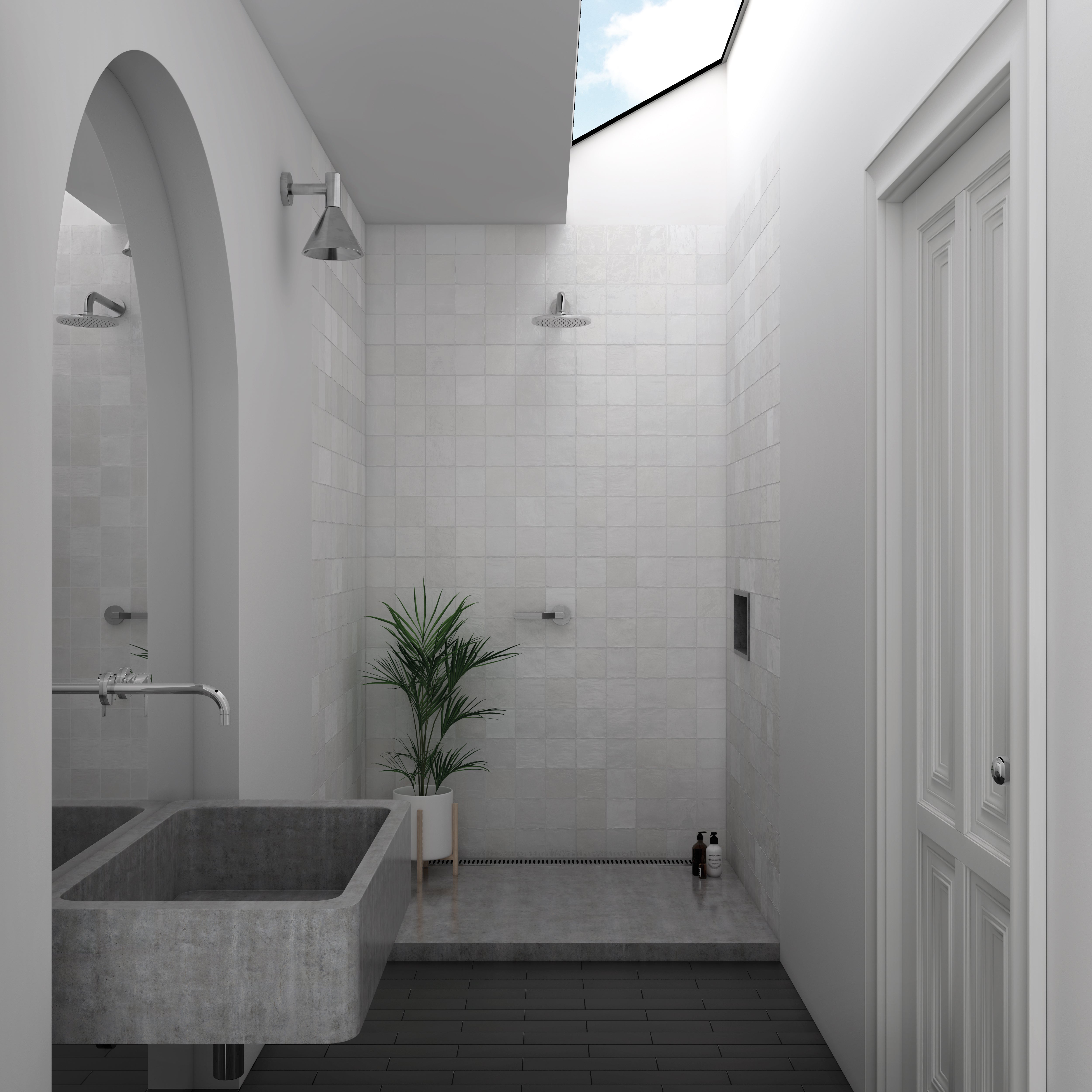 LA RIVIERA SUBWAY | BLANC | 132X132MM