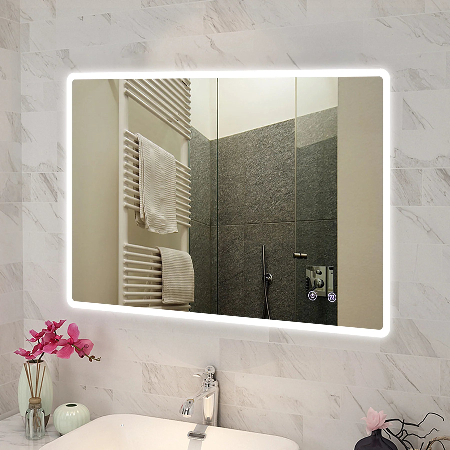 RECTANGLE | FRONT LIT LED MIRROR | 1200x800