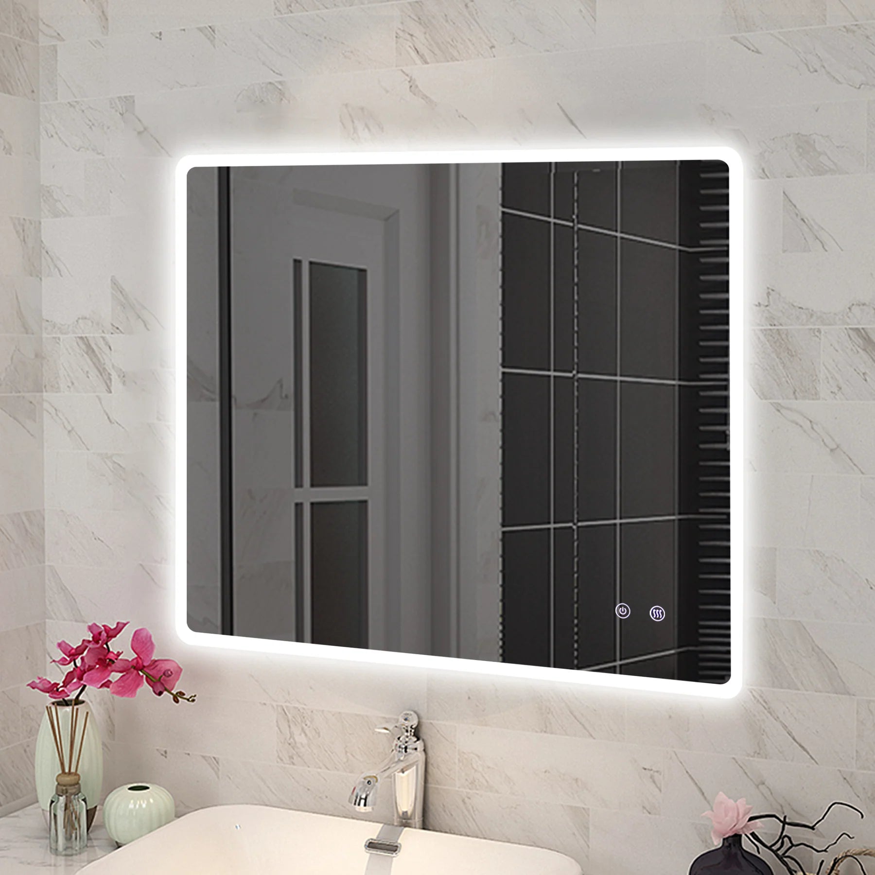 RECTANGLE | FRONT LIT LED MIRROR | 900X750