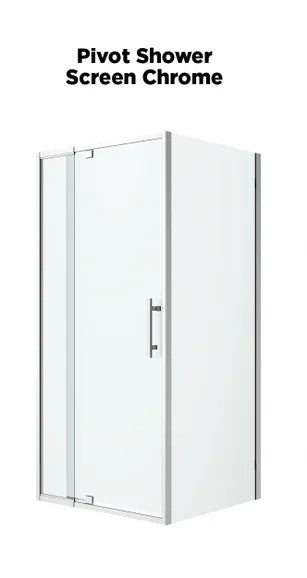 LOUVE | SQUARE PIVOT | SHOWER SCREEN MATT BLACK