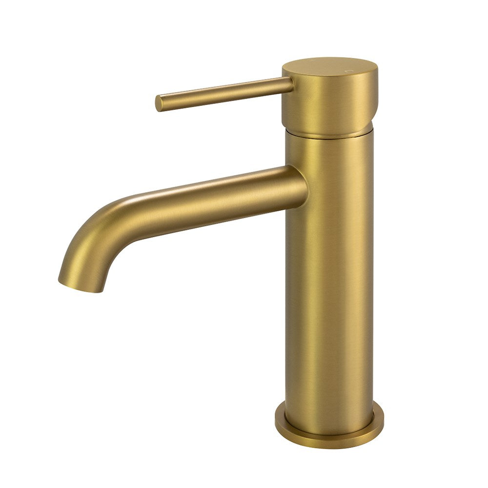 LUCID PIN BASIN MIXER - BRUSHED GOLD