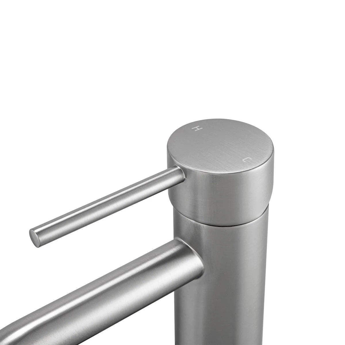 LUCID PIN BASIN MIXER - BRUSHED NICKEL