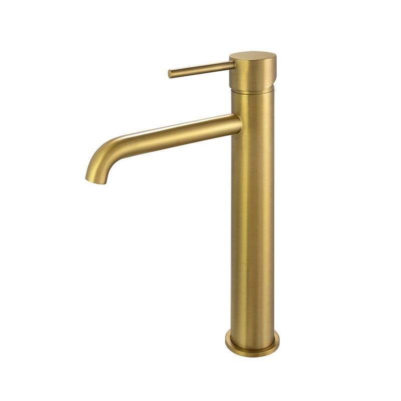 LUCID PIN TALL BASIN MIXER - BRUSHED GOLD