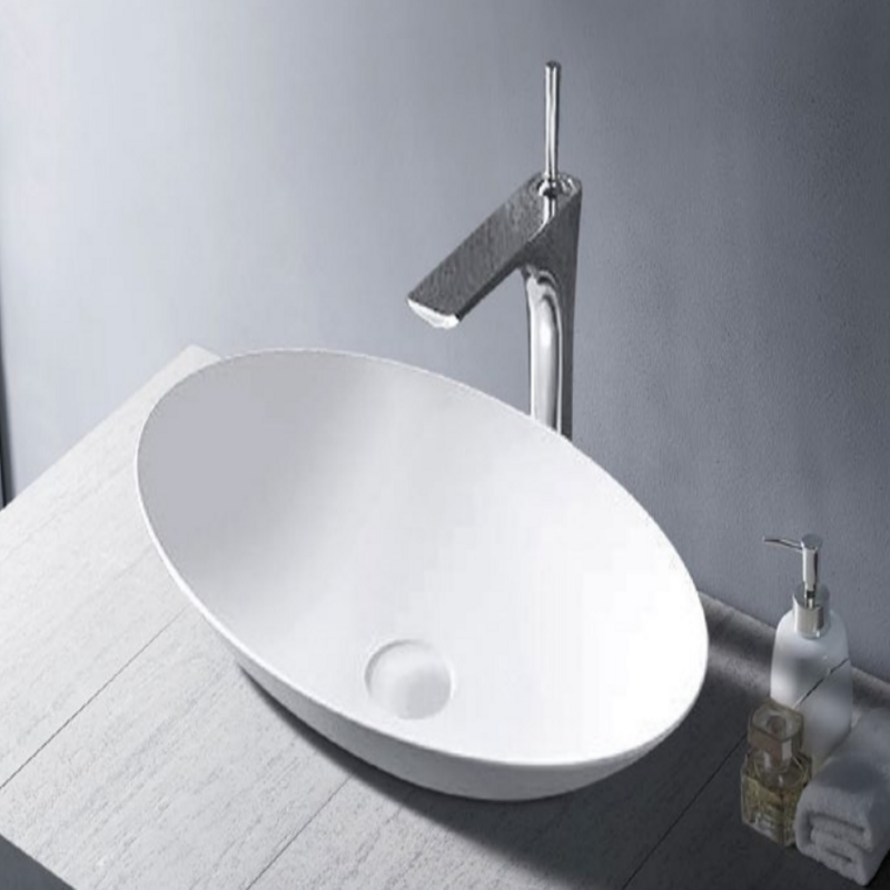 Lydia above counter solid surface basin: Sleek and modern addition to your bathroom
