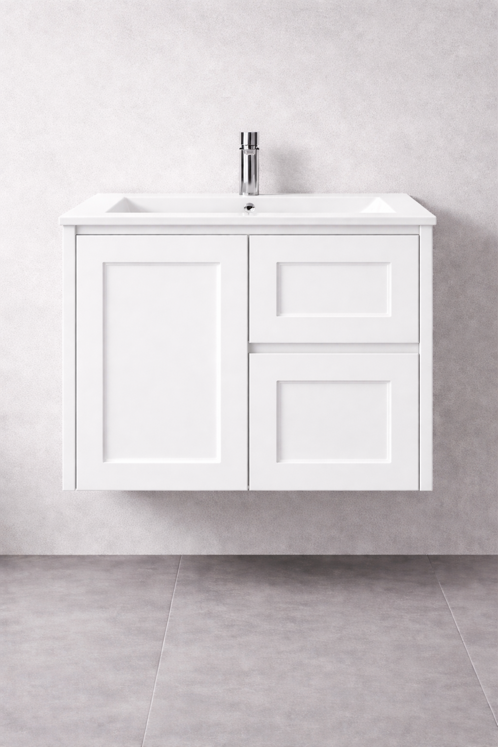 LUNA 750MM WALL HUNG VANITY | CERAMIC TOP