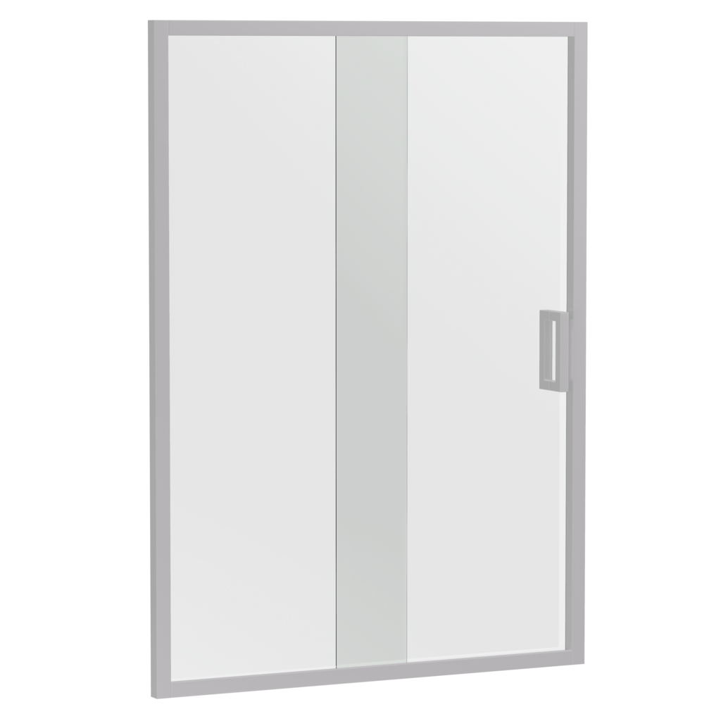 SEMI FRAMELESS SLIDING SHOWER SCREEN | FRONT PANEL | CHROME