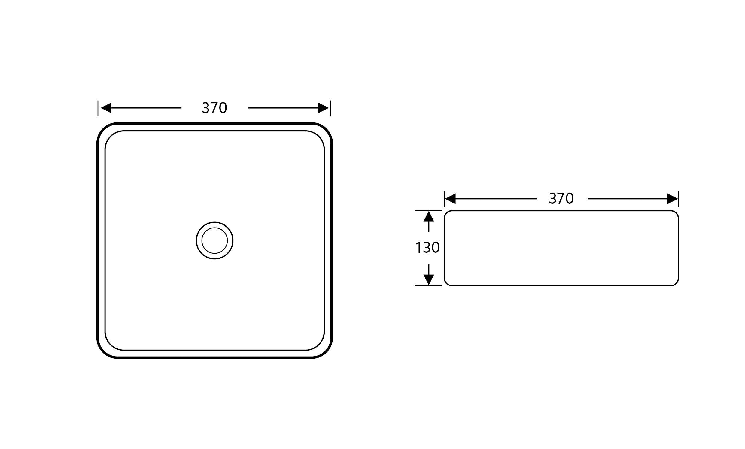 Square Basin in Carrara - Elevate your bathroom with classic elegance and timeless sophistication