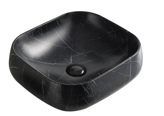SQUARE BASIN | BLACK MARBLE