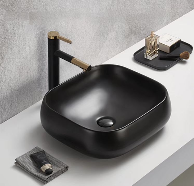 SQUARE ABOVE COUNTER MARBLE BASIN