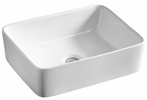 Sleek Square Basin Gloss White 490x375 - Elevate your bathroom with modern style and superior functionality