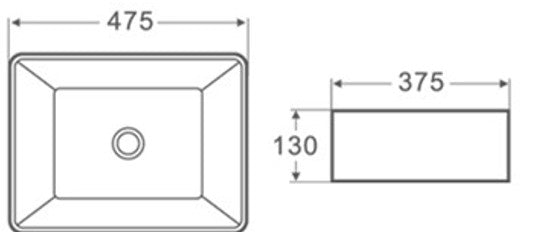 Sleek Square Basin Gloss White 490x375 - Elevate your bathroom with modern style and superior functionality