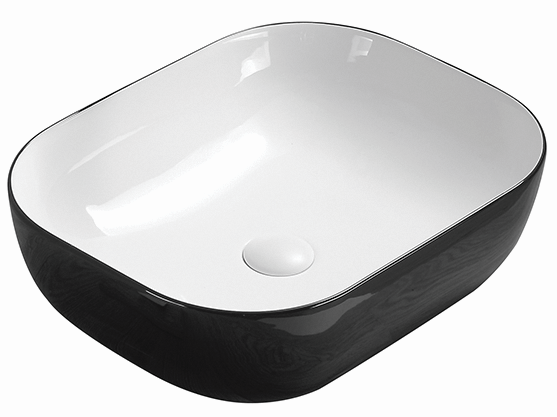 Rectangle Basin Black & White - Contemporary design for stylish and versatile bathroom interiors
