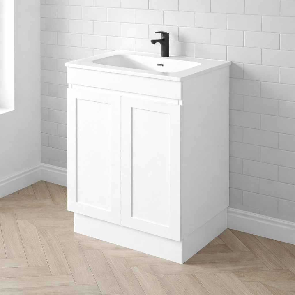 QUINN 600MM FREESTANDING VANITY | CERAMIC TOP
