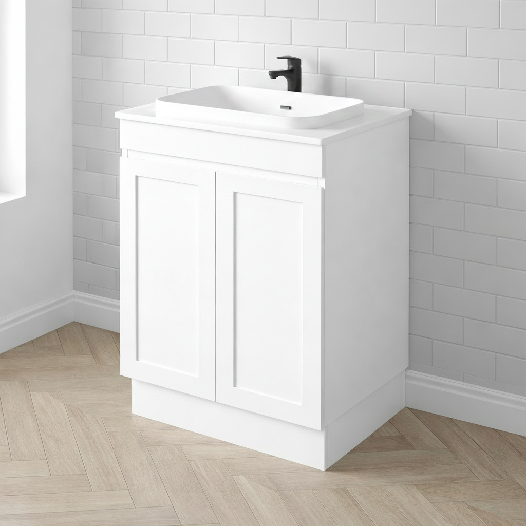 QUINN 600MM FREESTANDING VANITY | STONE TOP