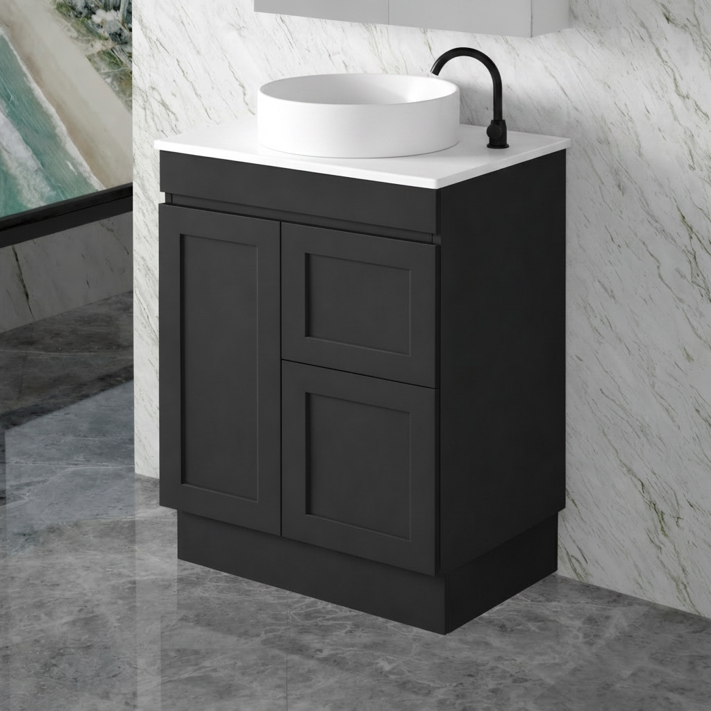 QUINN 750MM FREESTANDING VANITY | STONE TOP