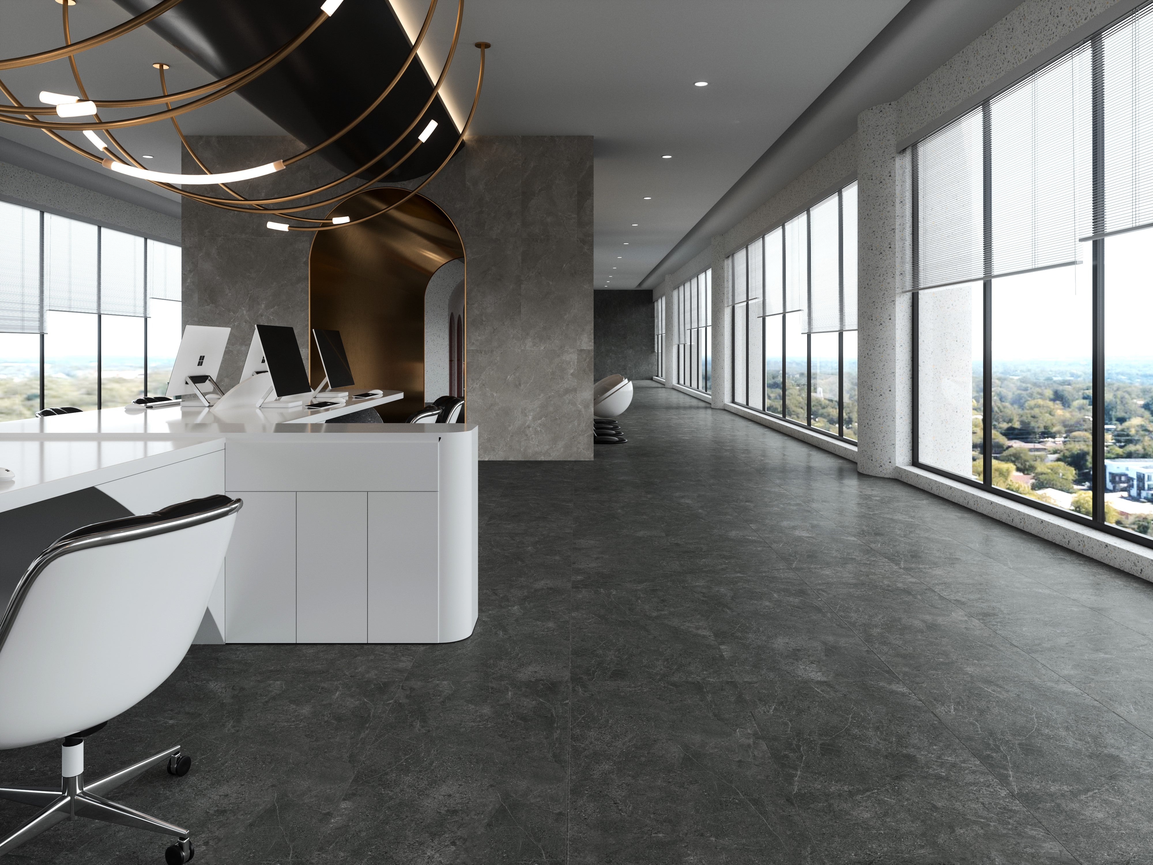 TROFEO Smoked Grey Matt Tile 600x600 - Chic Flooring Solution