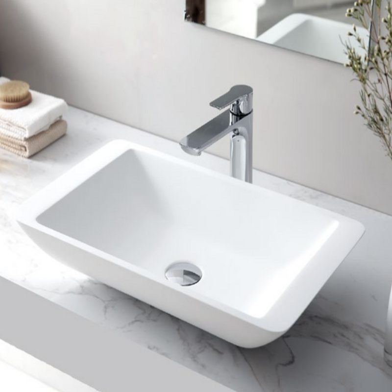 Rio-800 Above Solid Surface Basin - Sleek, contemporary design for modern bathroom setups