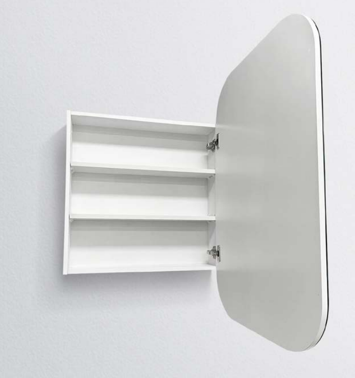 ERIC |  SHAVING CABINET | MATT BLACK | 600X900