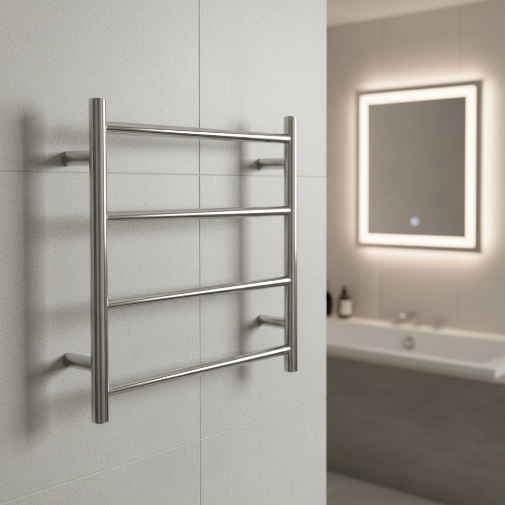 Premium Chrome Heated Towel Rail for Bathroom