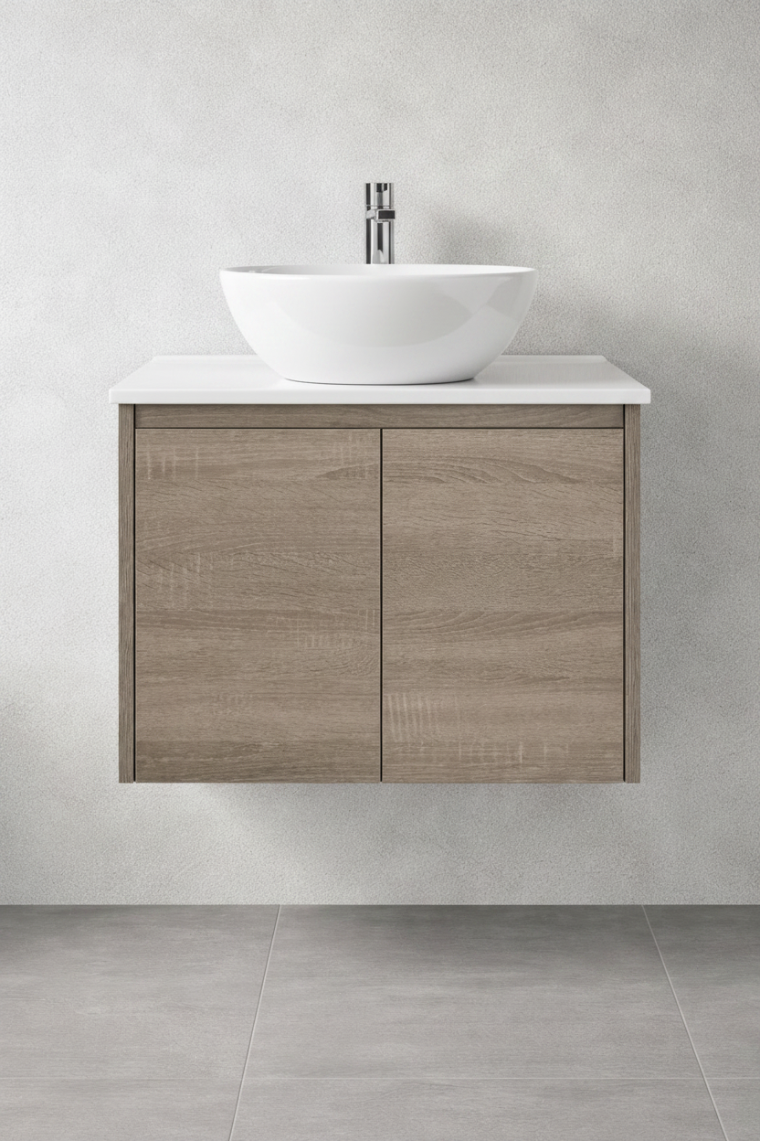 ROYCE 600MM WALL HUNG VANITY | CERAMIC TOP