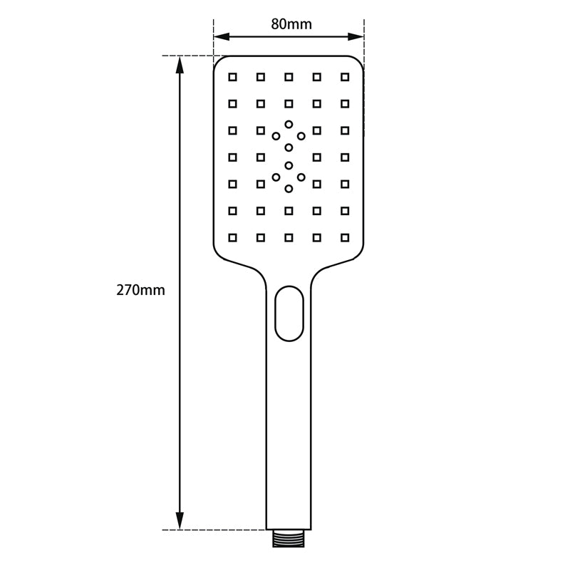 Square Shower Set: Contemporary design for a refreshing bathing experience
